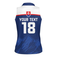 Slovakia Hockey Custom Women Sleeveless Polo Shirt Tatra Mountain Pride 2026