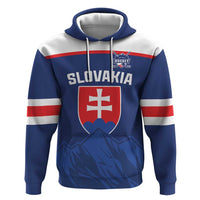 Slovakia Hockey Custom Zip Hoodie Tatra Mountain Pride 2026