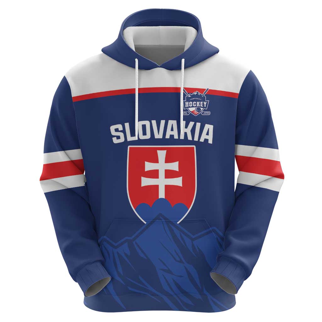 Slovakia Hockey Custom Zip Hoodie Tatra Mountain Pride 2026