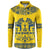 Sweden Daleclarian Horse Button Sweatshirt Floral Folk Pattern Yellow Version