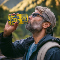 Sweden Daleclarian Horse 4 in 1 Can Cooler Tumbler Floral Folk Pattern Yellow Version