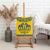 Sweden Daleclarian Horse Canvas Wall Art Floral Folk Pattern Yellow Version