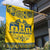 Sweden Daleclarian Horse Garden Flag Floral Folk Pattern Yellow Version