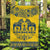 Sweden Daleclarian Horse Garden Flag Floral Folk Pattern Yellow Version