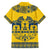 Sweden Daleclarian Horse Hawaiian Shirt Floral Folk Pattern Yellow Version