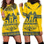 Sweden Daleclarian Horse Hoodie Dress Floral Folk Pattern Yellow Version