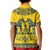 Sweden Daleclarian Horse Kid Polo Shirt Floral Folk Pattern Yellow Version