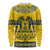 Sweden Daleclarian Horse Long Sleeve Shirt Floral Folk Pattern Yellow Version