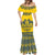 Sweden Daleclarian Horse Mermaid Dress Floral Folk Pattern Yellow Version