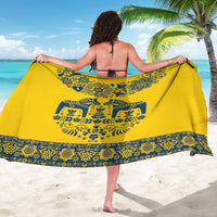 Sweden Daleclarian Horse Sarong Floral Folk Pattern Yellow Version