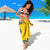 Sweden Daleclarian Horse Sarong Floral Folk Pattern Yellow Version