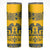 Sweden Daleclarian Horse Skinny Tumbler Floral Folk Pattern Yellow Version