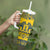Sweden Daleclarian Horse Tumbler With Handle Floral Folk Pattern Yellow Version