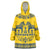 Sweden Daleclarian Horse Wearable Blanket Hoodie Floral Folk Pattern Yellow Version