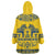 Sweden Daleclarian Horse Wearable Blanket Hoodie Floral Folk Pattern Yellow Version