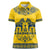 Sweden Daleclarian Horse Women Polo Shirt Floral Folk Pattern Yellow Version