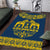 Sweden Daleclarian Horse Area Rug Floral Folk Pattern Blue Version