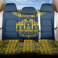 Sweden Daleclarian Horse Back Car Seat Cover Floral Folk Pattern Blue Version