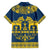 Sweden Daleclarian Horse Hawaiian Shirt Floral Folk Pattern Blue Version
