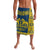 Sweden Daleclarian Horse Lavalava Floral Folk Pattern Blue Version