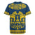 Sweden Daleclarian Horse Rugby Jersey Floral Folk Pattern Blue Version
