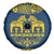 Sweden Daleclarian Horse Spare Tire Cover Floral Folk Pattern Blue Version