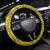 Sweden Daleclarian Horse Steering Wheel Cover Floral Folk Pattern Blue Version