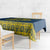 Sweden Daleclarian Horse Tablecloth Floral Folk Pattern Blue Version