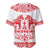 Sweden Daleclarian Horse Baseball Jersey Floral Folk Pattern White Version