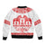 Sweden Daleclarian Horse Bomber Jacket Floral Folk Pattern White Version