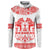 Sweden Daleclarian Horse Button Sweatshirt Floral Folk Pattern White Version