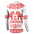 Sweden Daleclarian Horse Button Sweatshirt Floral Folk Pattern White Version