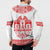 Sweden Daleclarian Horse Button Sweatshirt Floral Folk Pattern White Version
