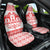 Sweden Daleclarian Horse Car Seat Cover Floral Folk Pattern White Version