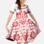Sweden Daleclarian Horse Family Matching Short Sleeve Bodycon Dress and Hawaiian Shirt Floral Folk Pattern White Version