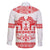 Sweden Daleclarian Horse Family Matching Short Sleeve Bodycon Dress and Hawaiian Shirt Floral Folk Pattern White Version
