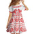 Sweden Daleclarian Horse Family Matching Summer Maxi Dress and Hawaiian Shirt Floral Folk Pattern White Version