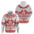 Sweden Daleclarian Horse Hoodie Floral Folk Pattern White Version