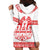 Sweden Daleclarian Horse Hoodie Dress Floral Folk Pattern White Version