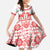 Sweden Daleclarian Horse Kid Short Sleeve Dress Floral Folk Pattern White Version