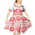 Sweden Daleclarian Horse Kid Short Sleeve Dress Floral Folk Pattern White Version