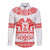 Sweden Daleclarian Horse Long Sleeve Button Shirt Floral Folk Pattern White Version
