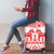 Sweden Daleclarian Horse Luggage Cover Floral Folk Pattern White Version