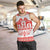 Sweden Daleclarian Horse Men Tank Top Floral Folk Pattern White Version