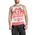 Sweden Daleclarian Horse Men Tank Top Floral Folk Pattern White Version