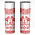 Sweden Daleclarian Horse Skinny Tumbler Floral Folk Pattern White Version