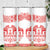 Sweden Daleclarian Horse Skinny Tumbler Floral Folk Pattern White Version