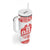 Sweden Daleclarian Horse Tumbler With Handle Floral Folk Pattern White Version