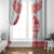 Sweden Daleclarian Horse Window Curtain Floral Folk Pattern White Version