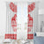 Sweden Daleclarian Horse Window Curtain Floral Folk Pattern White Version